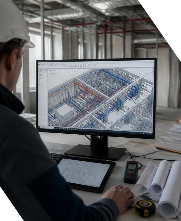 Создание BIM модели инженерных сетей для объектов в Снежинске